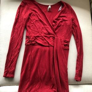 Halston Heritage Faux wrap around dress